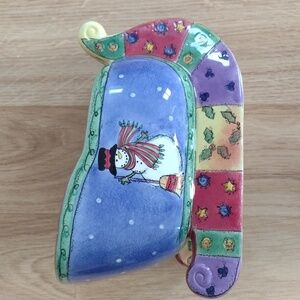 Sweet Shoppe Christmas Sleigh Centerpiece Candy Dish Discontinued